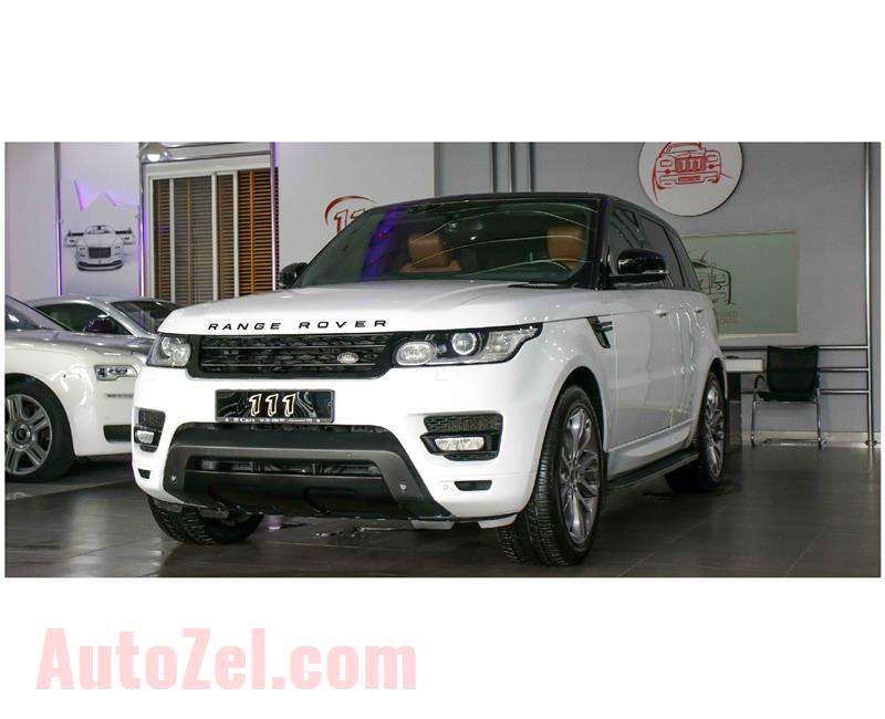 RANGE ROVER SPORT SUPERCHARGED, V8- 2014- WHITE- 165 000 KM- GCC