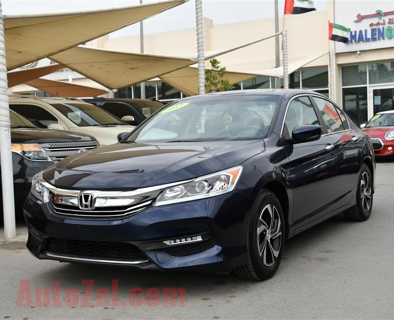 HONDA ACCORD- 2017- BLUE- 7 000 MILES- AMERICAN SPECS