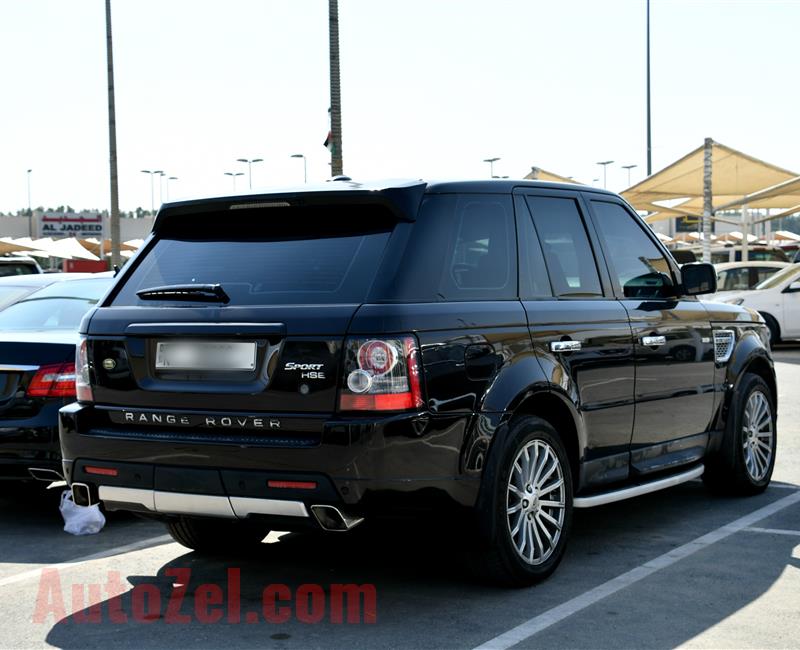 RANGE ROVER SPORT HSE- 2009- BLACK- 175 000 KM- GCC SPECS