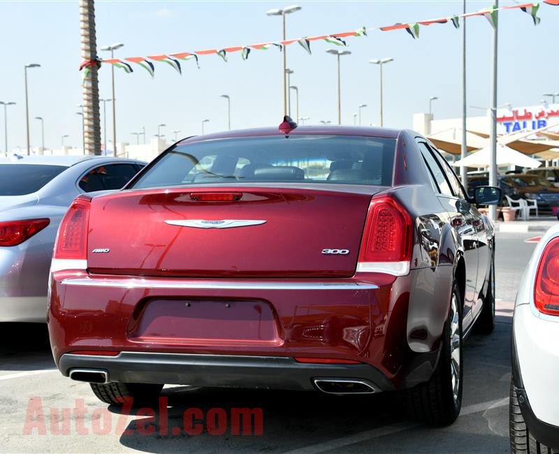 CHRYSLER 300- 2016- RED- 30 000 MILES- AMERICAN SPECS