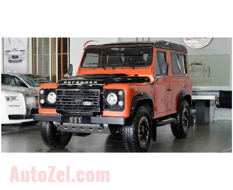 BRAND NEW LAND ROVER DEFENDER- 2016- ORANGE- GCC SPECS