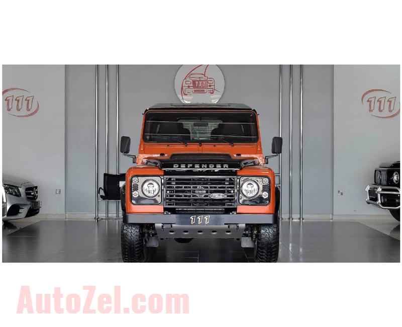 BRAND NEW LAND ROVER DEFENDER- 2016- ORANGE- GCC SPECS