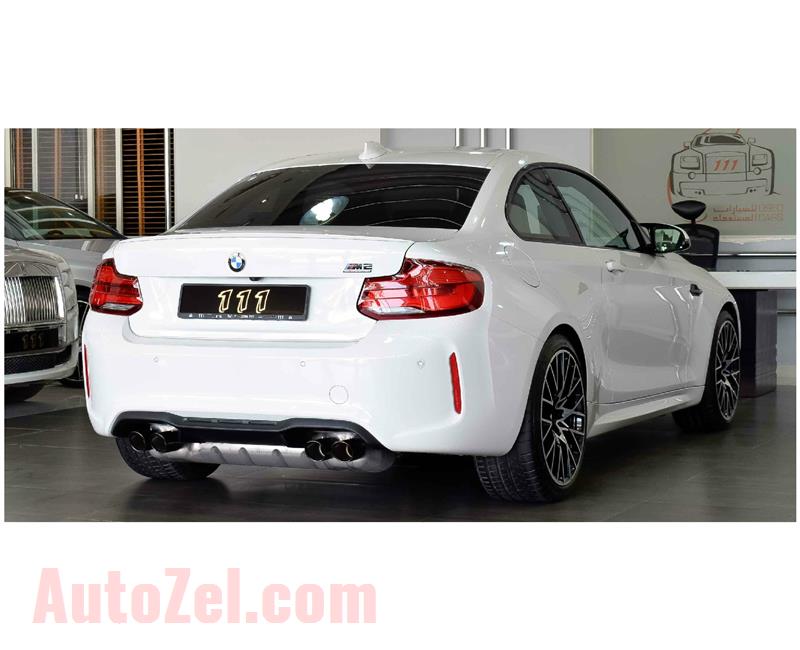 BMW M2 COMPETITION PACKAGE- 2019- WHITE- 4 000 KM- GCC SPECS