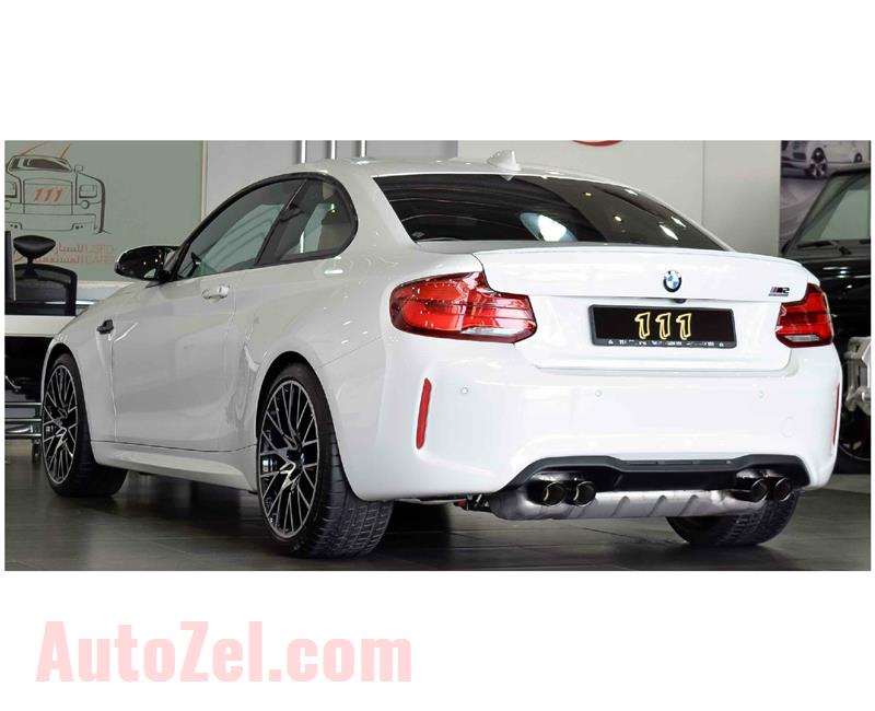 BMW M2 COMPETITION PACKAGE- 2019- WHITE- 4 000 KM- GCC SPECS