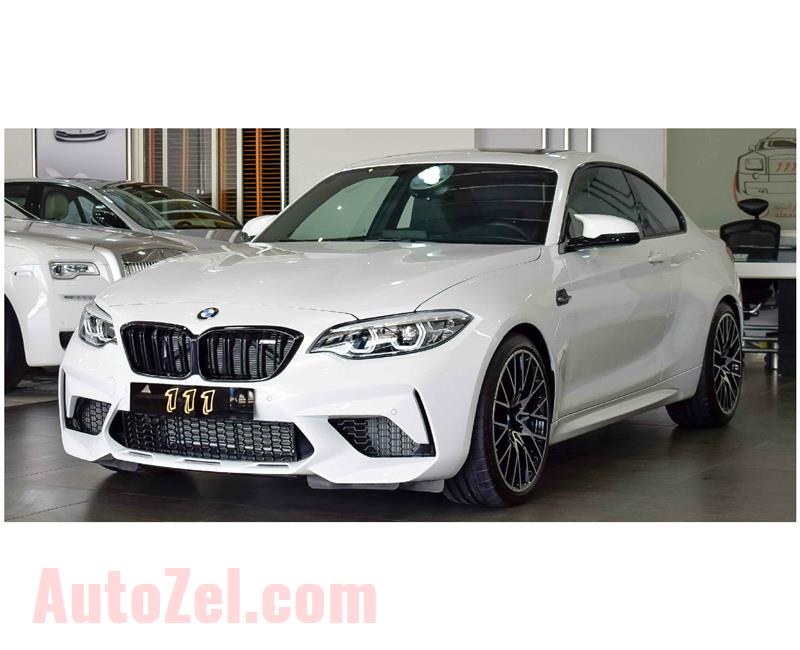 BMW M2 COMPETITION PACKAGE- 2019- WHITE- 4 000 KM- GCC SPECS