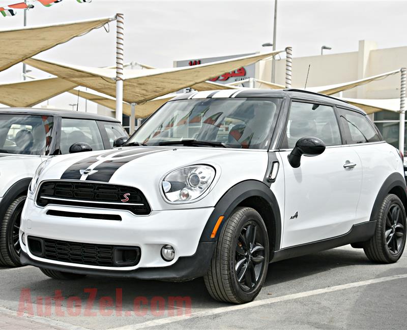 MINI COOPER S PACEMAN MODEL 2014 - WHITE - 19,000 KM - V4 - CAR SPECS IS AMERICAN 