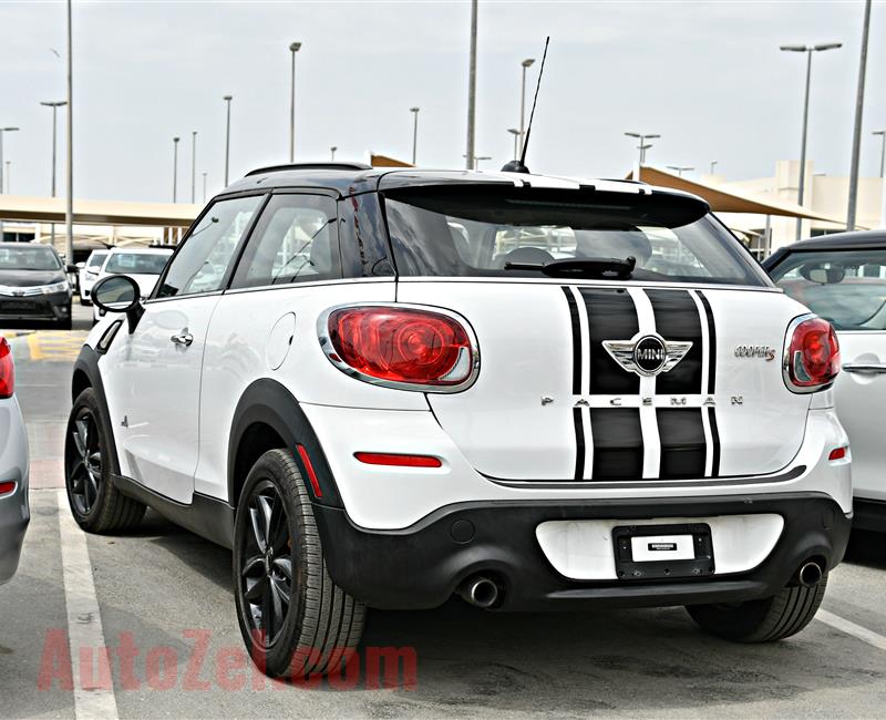 MINI COOPER S PACEMAN MODEL 2014 - WHITE - 19,000 KM - V4 - CAR SPECS IS AMERICAN 