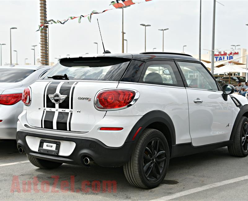 MINI COOPER S PACEMAN MODEL 2014 - WHITE - 19,000 KM - V4 - CAR SPECS IS AMERICAN 