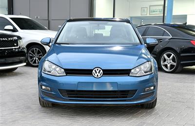 VOLKSWAGEN GOLF TSI- 2015- BLUE- 100 000 KM- GCC