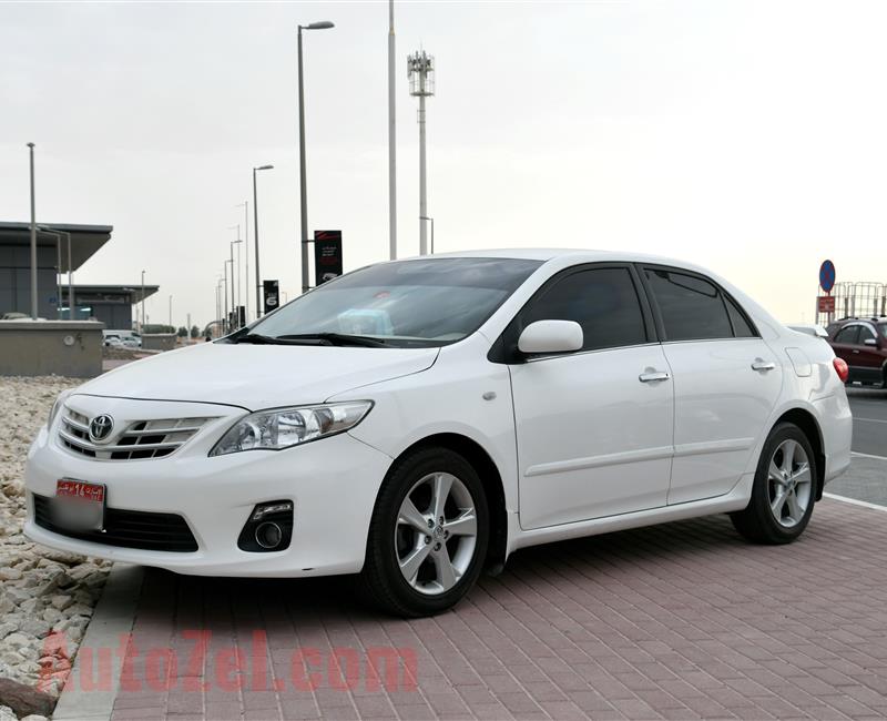 TOYOTA COROLLA 1.8- 2013- WHITE- 150 000 KM- GCC