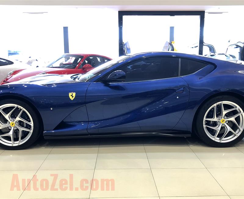 BRAND NEW FERRARI 812 SUPERFAST- 2018- BLUE- 0 KM- GCC