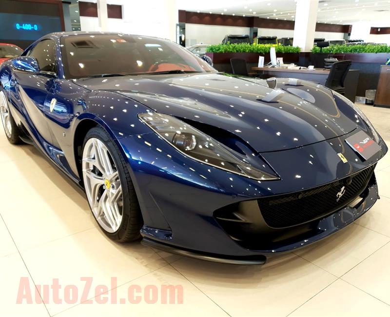 BRAND NEW FERRARI 812 SUPERFAST- 2018- BLUE- 0 KM- GCC