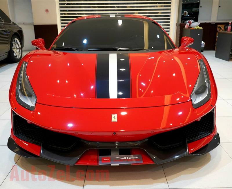 BRAND NEW FERRARI 488 PISTA- 2019- GCC- 1000 KM- FULL CARBON IN – OUT- GCC