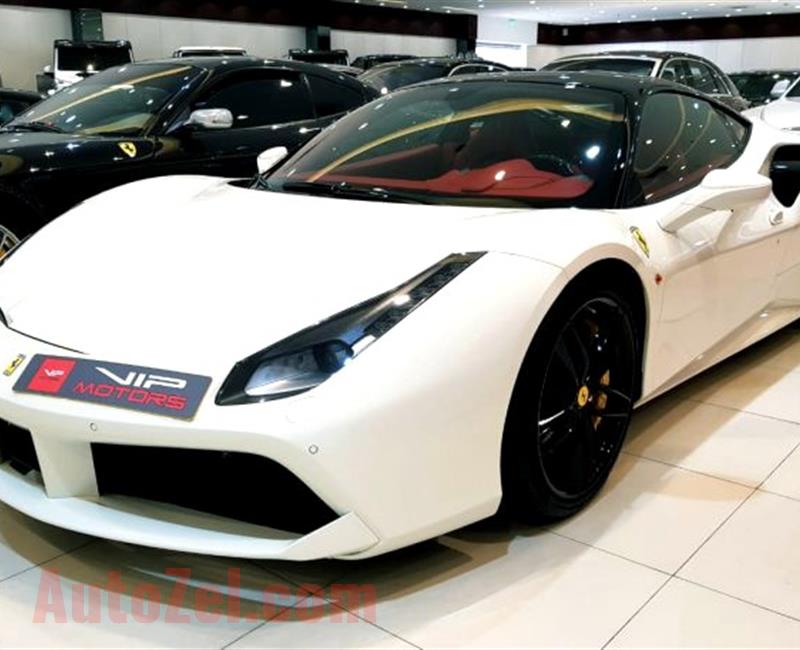 FERRARI 488 GTB- 2016- WHITE- 11 000 KM- GCC