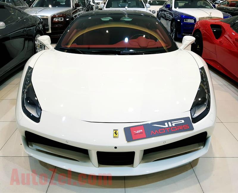 FERRARI 488 GTB- 2016- WHITE- 11 000 KM- GCC