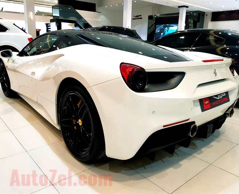 FERRARI 488 GTB- 2016- WHITE- 11 000 KM- GCC