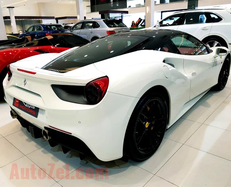 FERRARI 488 GTB- 2016- WHITE- 11 000 KM- GCC