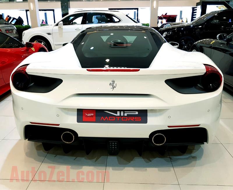 FERRARI 488 GTB- 2016- WHITE- 11 000 KM- GCC