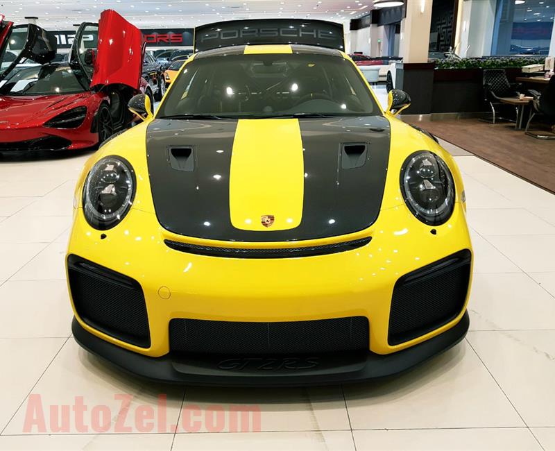 PORSCHE CARRERA 911 GT2 RS- 2018- YELLOW- 2 000 KM- GCC