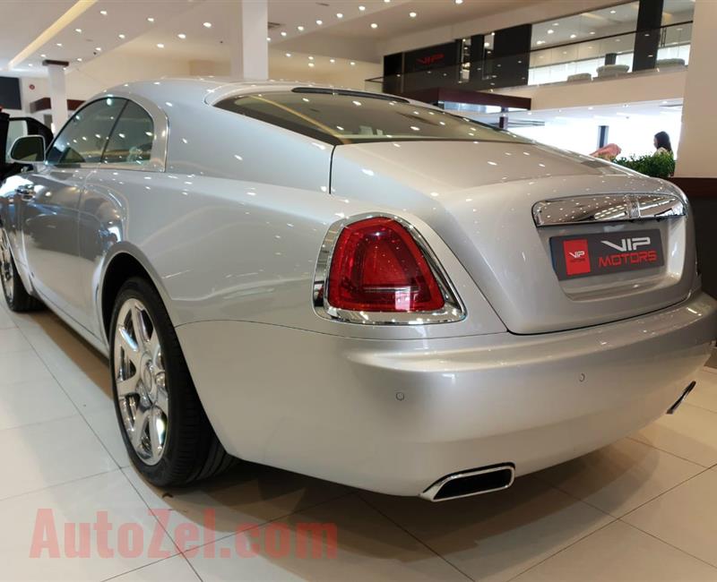 ROLLS ROYCE WRAITH- 2015- SILVER- 11 000 KM- GCC