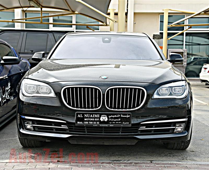 BMW 750LI MODEL 2015 - BLACK - 74,000 KM - V8 - GCC 