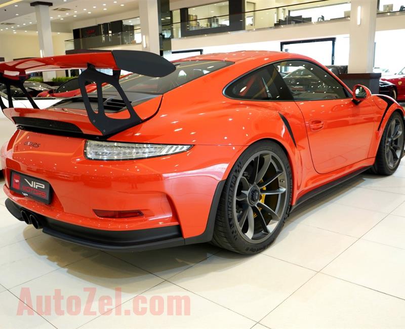 PORSCHE CARRERA 911 GT3 RS- 2016- ORANGE- 2 900 KM- GCC