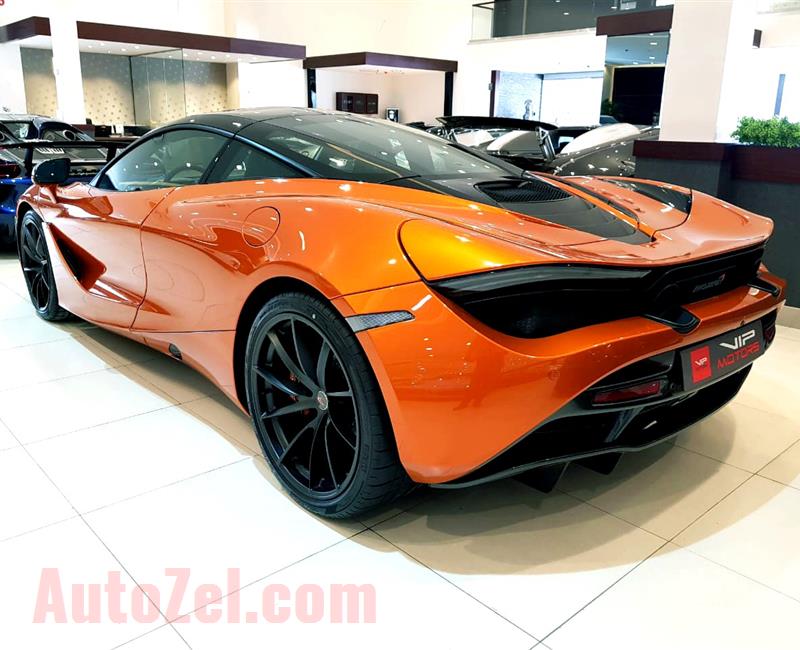 MCLAREN 720S- 2018- ORANGE- 1 000 KM- GCC -DEALER WARRANTY