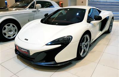 MCLAREN 650S- 2015- WHITE- 14 000 KM- GCC- DEALER WARRANTY