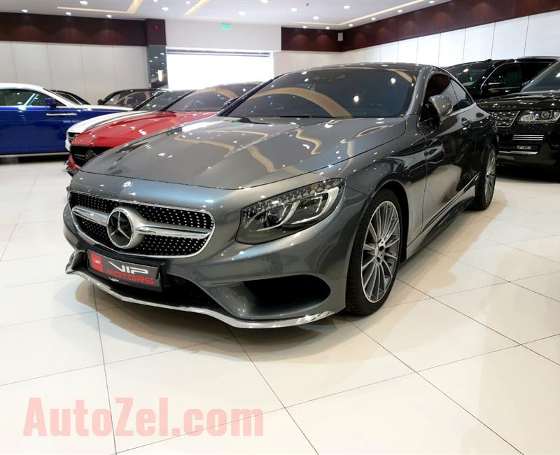 MERCEDES-BENZ S500 AMG COUPE- 2017- GREY- 27 000 KM- GCC