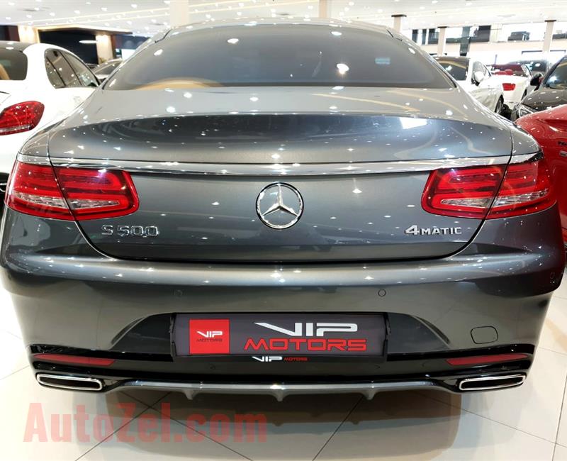 MERCEDES-BENZ S500 AMG COUPE- 2017- GREY- 27 000 KM- GCC