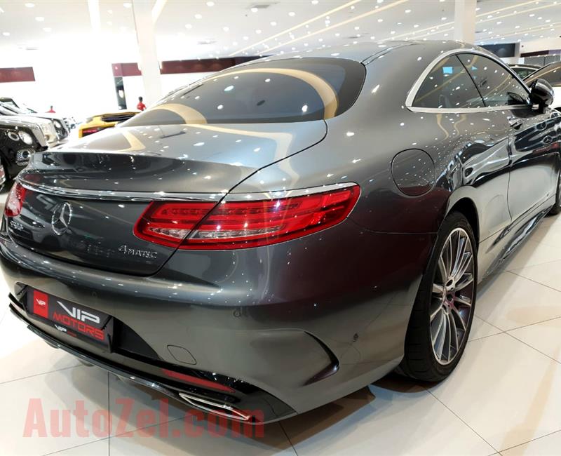 MERCEDES-BENZ S500 AMG COUPE- 2017- GREY- 27 000 KM- GCC