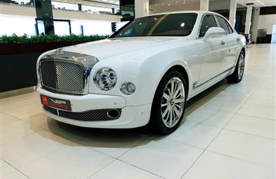 BENTLEY MULSANNE MULLINER- 2016- WHITE- 6 000 KM- GCC