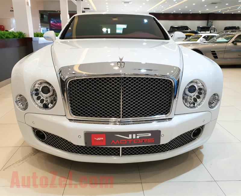 BENTLEY MULSANNE MULLINER- 2016- WHITE- 6 000 KM- GCC