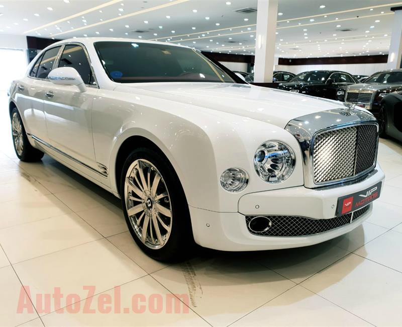 BENTLEY MULSANNE MULLINER- 2016- WHITE- 6 000 KM- GCC