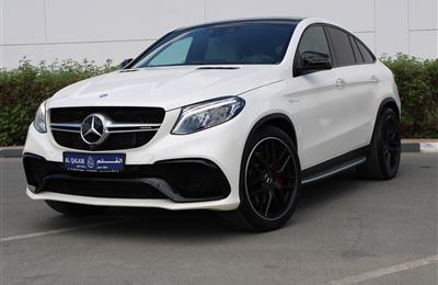 MERCEDES GLE 63S, V8- 2016- WHITE- 42 000 KM- GCC