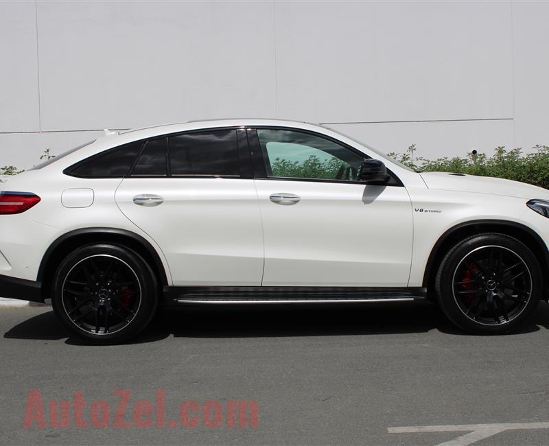 MERCEDES GLE 63S, V8- 2016- WHITE- 42 000 KM- GCC