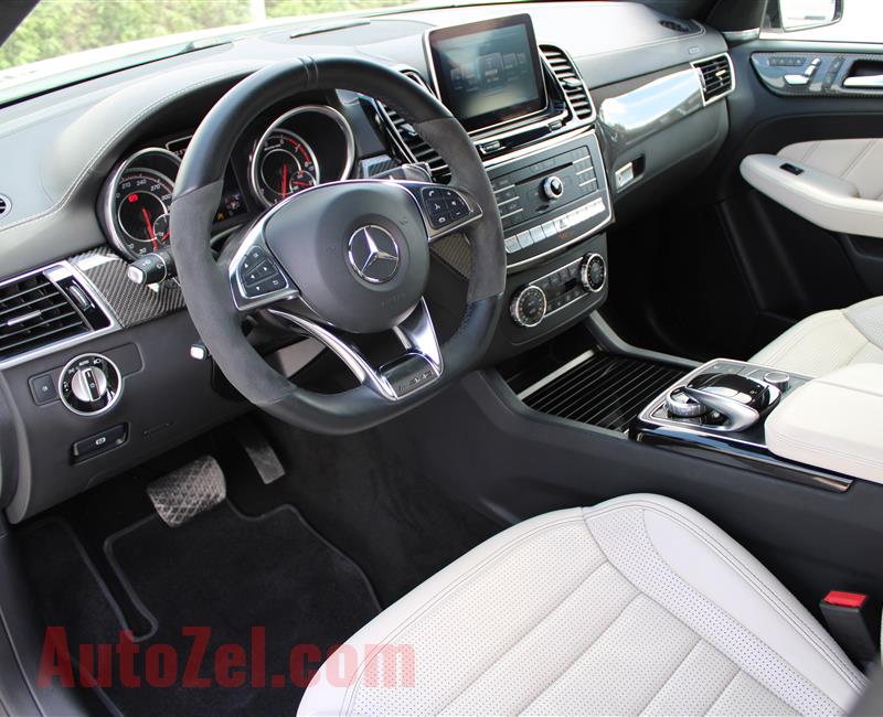 MERCEDES GLE 63S, V8- 2016- WHITE- 42 000 KM- GCC