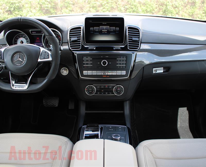 MERCEDES GLE 63S, V8- 2016- WHITE- 42 000 KM- GCC