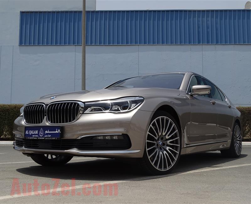 BMW 750 Li, V8- 2017- GOLD- 42 000 KM- EUROPEAN SPECS