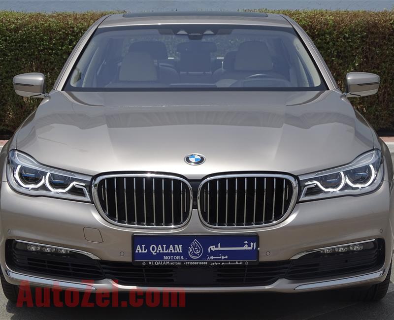 BMW 750 Li, V8- 2017- GOLD- 42 000 KM- EUROPEAN SPECS