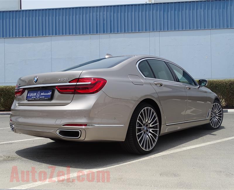 BMW 750 Li, V8- 2017- GOLD- 42 000 KM- EUROPEAN SPECS