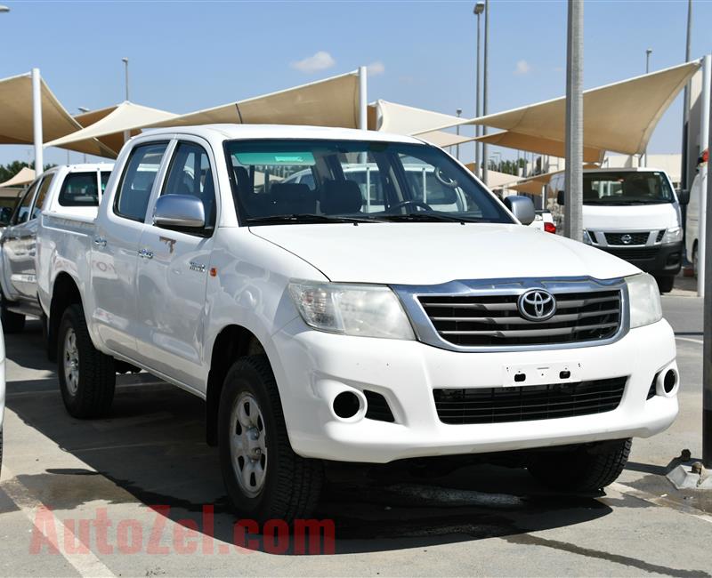 TOYOTA HILUX (MANUAL GEAR), V4- 2014- WHITE- 231 000 KM- GCC