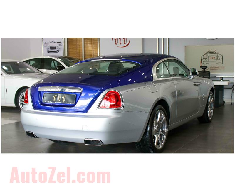 ROLLS ROYCE WRAITH- 2016- BLUE- GCC SPECS- 12 CYLINDER