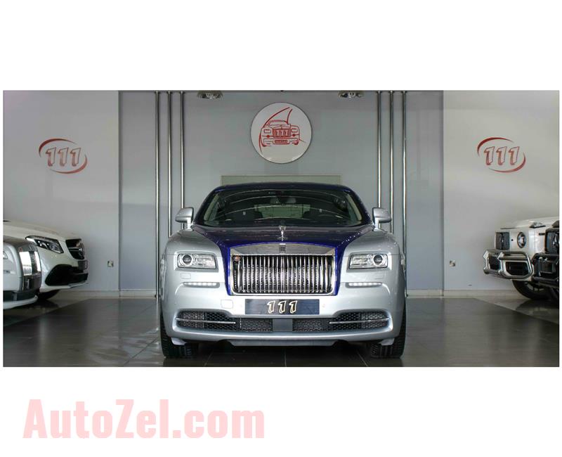 ROLLS ROYCE WRAITH- 2016- BLUE- GCC SPECS- 12 CYLINDER