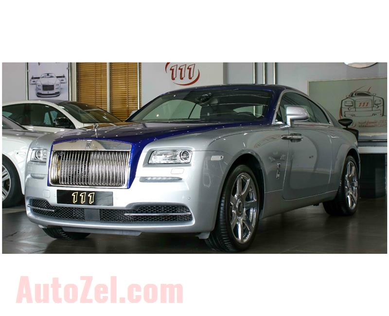 ROLLS ROYCE WRAITH- 2016- BLUE- GCC SPECS- 12 CYLINDER