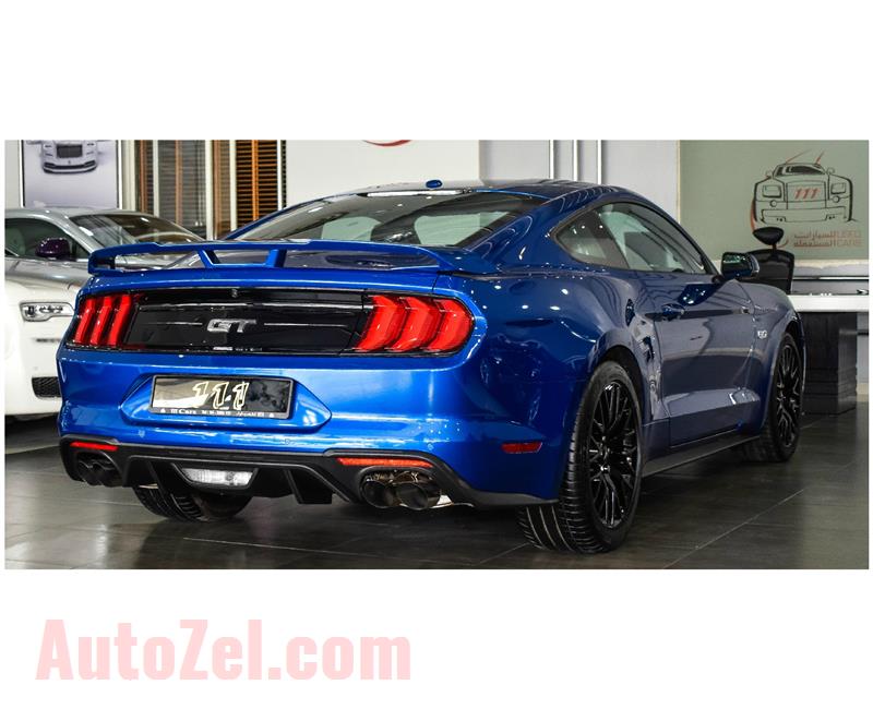 FORD MUSTANG GT PREMIUM 5.0- 2018- BLUE- 3 466 KM- IMPORT SPECS