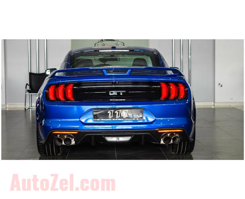 FORD MUSTANG GT PREMIUM 5.0- 2018- BLUE- 3 466 KM- IMPORT SPECS