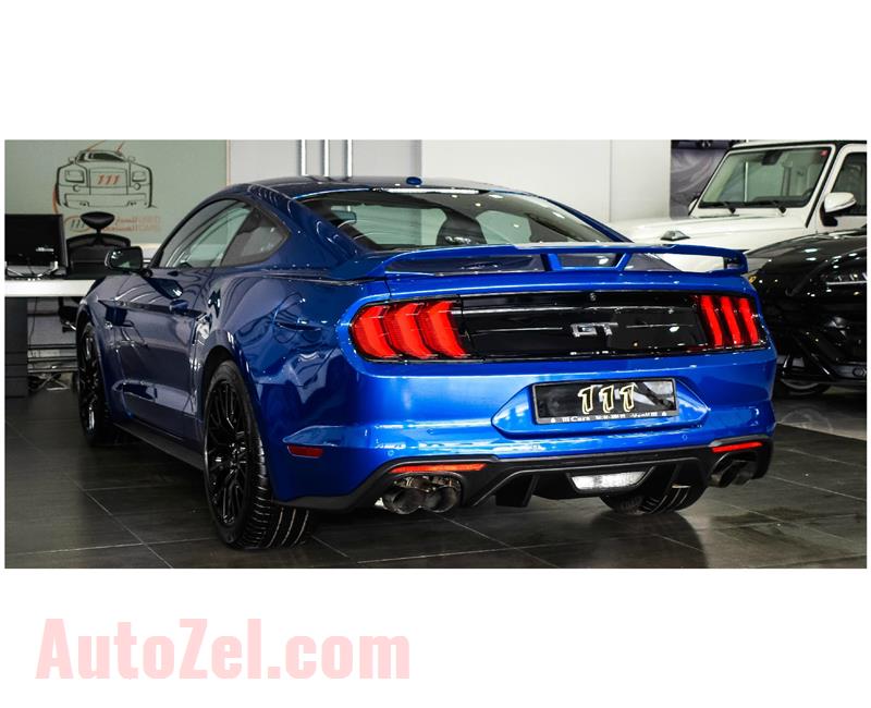 FORD MUSTANG GT PREMIUM 5.0- 2018- BLUE- 3 466 KM- IMPORT SPECS