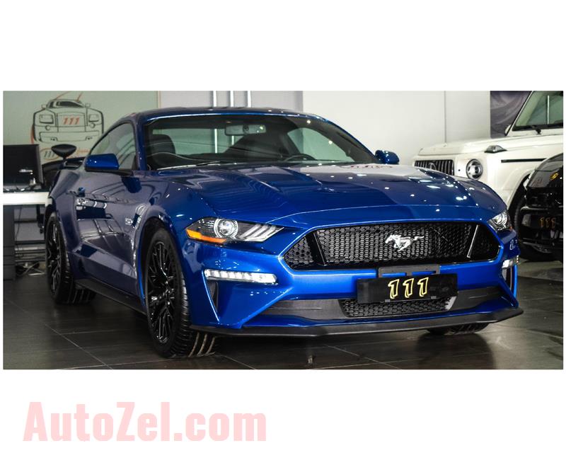 FORD MUSTANG GT PREMIUM 5.0- 2018- BLUE- 3 466 KM- IMPORT SPECS