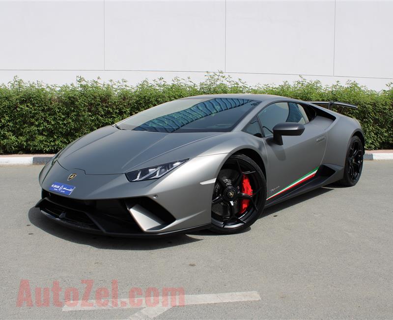 LAMBORGHINI HURACAN LP640-4 PERFORMANTE, V10- 2018- GREY- 5 500 KM- GCC